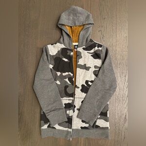 Boys fleece lined zip up hoodie, Size 14/16